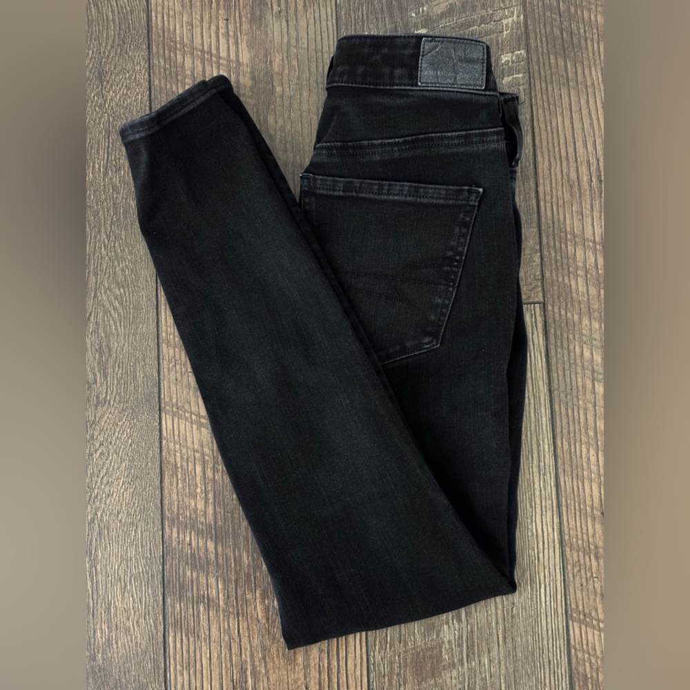 American Eagle Outfitters Women’s Black Jeans - Size 4 High Rise, Dream Stretch